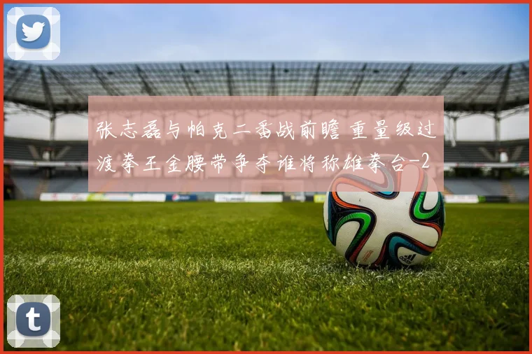 张志磊与帕克二番战前瞻 重量级过渡拳王金腰带争夺谁将称雄拳台